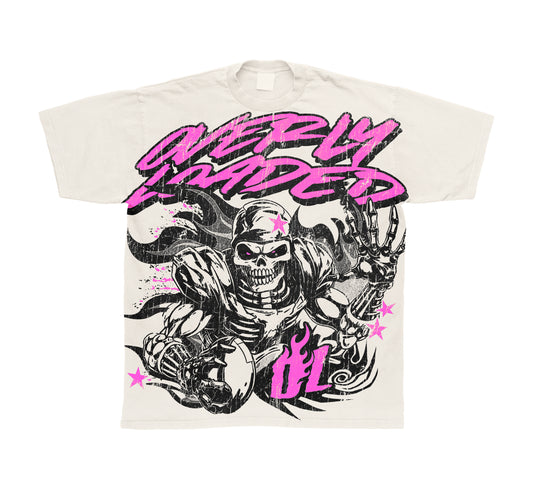Oversized Skeleton Tee Pink