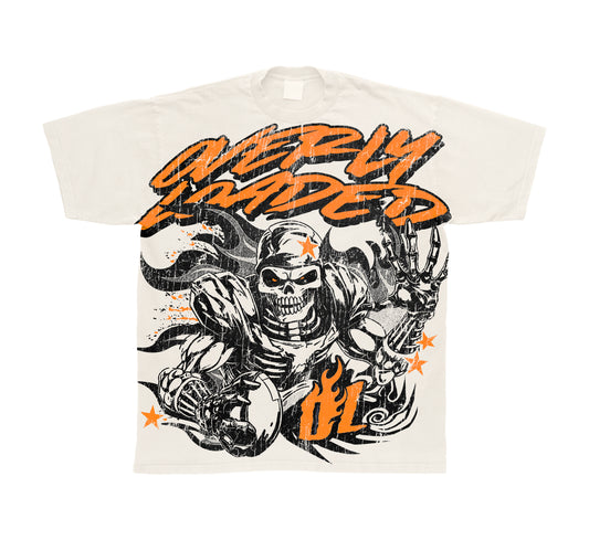 Oversized Skeleton Tee Orange
